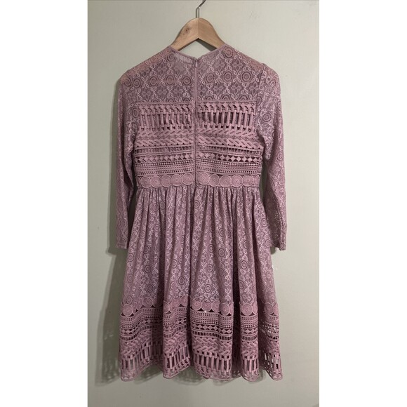 ASOS DESIGN Premium Lace Mini Skater Classic Dress USA Size 4 - Picture 4 of 7